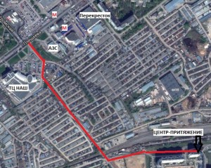 Проход от метро Бибирево